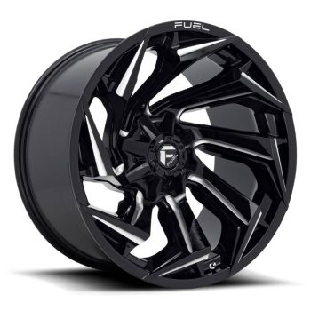   Alumínium felni 22x10 ET-18 6x135/6x139,7 D753 Reaction Gloss Black Milled Fuel