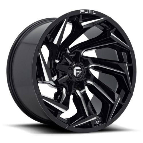 Alumínium felni 22x10 ET-18 6x135/6x139,7 D753 Reaction Gloss Black Milled Fuel