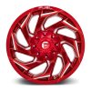   Alumínium felni 18x9 ET1 8x170 D754 Reaction Candy RED Milled Fuel