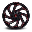 Alumínium felni 20x10 ET-18 6x135/6x139,7 D755 Reaction Gloss Black Milled W/ RED Tint Fuel