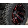   Alumínium felni 20x9 ET20 5x114.3/5x127 D755 Reaction Gloss Black/Red Tint Fuel