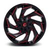   Alumínium felni 20x9 ET20 6x135/6x139,7 D755 Reaction Gloss Black Milled W/ RED Tint Fuel