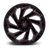   Alumínium felni 22x10 ET-18 6x135/6x139,7 D755 Reaction Gloss Black Milled W/ RED Tint Fuel