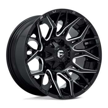   Alumínium felni 20x10 ET-18 6x135/6x139.7 D769 Twitch Glossy Black Milled Fuel