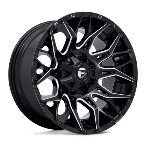 Alumínium felni 20x10 ET-18 6x135/6x139.7 D769 Twitch Glossy Black Milled Fuel