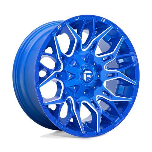 Alumínium felni 20x10 ET-18 8x165.1 D770 Twitch Anodized Blue Milled Fuel