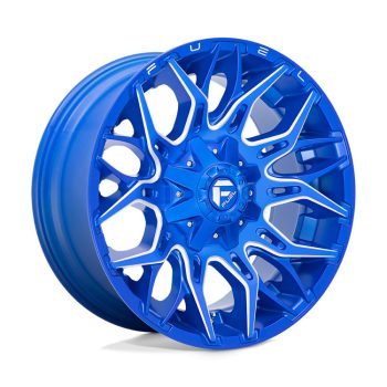   Alumínium felni 22x10 ET-18 6x135/6x139.7 D770 Twitch Anodized Blue Milled Fuel