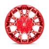   Alumínium felni 20x9 ET1 6x135/6x139,7 D771 Twitch Candy RED Milled Fuel