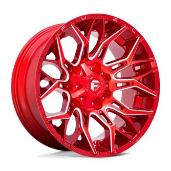   Alumínium felni 22x10 ET-18 8x165.1 D771 Twitch Candy RED Milled Fuel