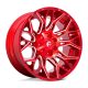 Alumínium felni 22x10 ET-18 8x165.1 D771 Twitch Candy RED Milled Fuel