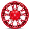   Alumínium felni 22x10 ET-18 8x165.1 D771 Twitch Candy RED Milled Fuel
