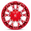 Alumínium felni 22x10 ET-18 8x165.1 D771 Twitch Candy RED Milled Fuel