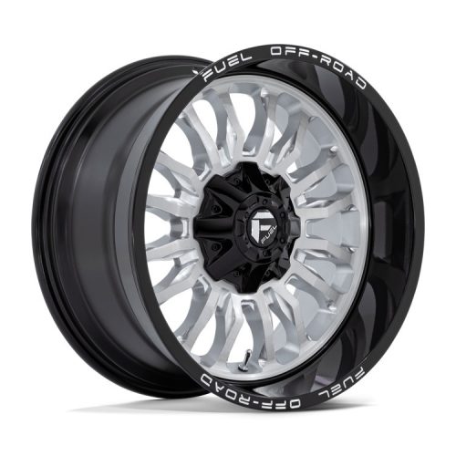 Alumínium felni 20x10 ET-18 6x135/6x139.7 D798 ARC Silver Brushed Face W/ Milled Black LIP Fuel