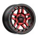 Alumínium felni 17x8.5 ET18 5x127 KM540 Recon Gloss Black Machined W/ RED Tint KMC