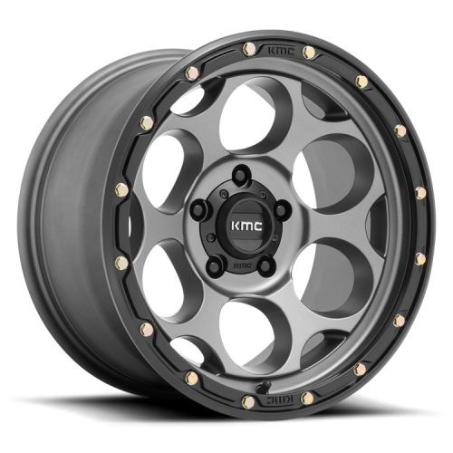 Alumínium felni 17x8.5 ET18 5x127 KM541 Dirty Harry Satin Gray W/ Black LIP KMC