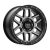Alumínium felni 18x9 ET18 6x114.3 KM544 Mesa Satin Black W/ Gray Tint KMC
