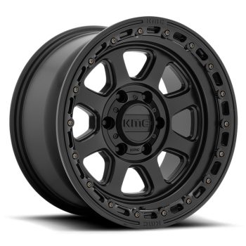   Alumínium felni 20x9 ET18 5x127 KM548 Chase Satin Black W/ Gloss Black LIP KMC