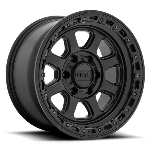 Alumínium felni 17x9 ET0 6x135 KM548 Chase Satin Black W/ Gloss Black LIP KMC