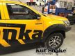 Kut Snake műanyag sárvédő szélesítés Toyota Hilux Revo 2015-2019 75mm (Első szett)