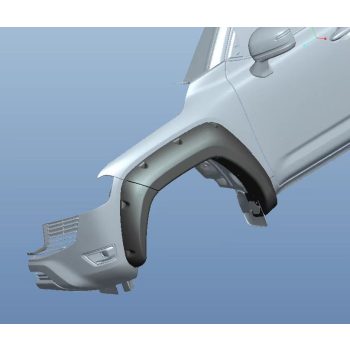   Kut Snake műanyag sárvédő szélesítés Toyota Land Cruiser 300 100 mm