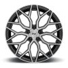   Alumínium felni 22x10 ET30 5x130 M262 Mazzanti Gloss Black Brushed Face Niche Road Wheels
