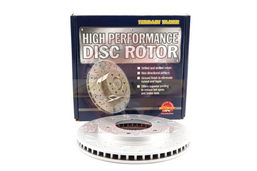 Terrain Tamer Fúrt és mart hűtött féktárcsa első 295 mm (T/T Slotted & Drilled Rotor Front 295Mm) Mitsubishi L200 2005->