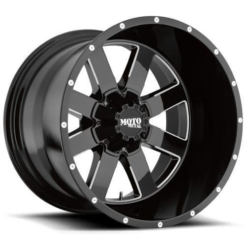 Alumínium felni 17x10 ET-24 5x127/5x139.7 MO962 Gloss Black Milled Moto Metal