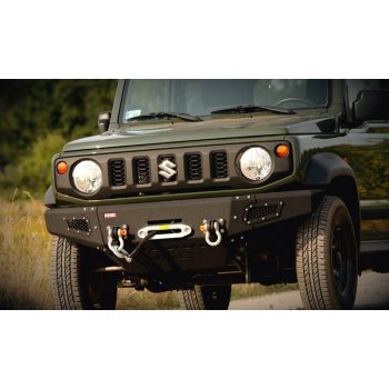   More4x4 Első csörlőtartós acél lökhárító Suzuki Jimny 2018->