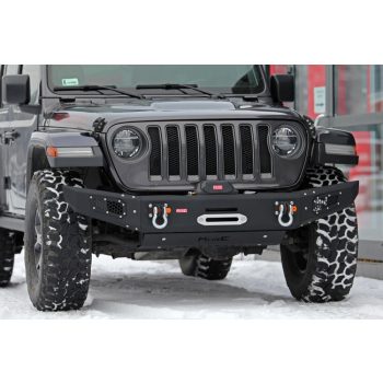   More4x4 Első csörlőtartós acél lökhárító Jeep Wrangler JL (2018+), minden motortípus