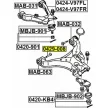 Futómű állító excenteres csavar első alsó lengőkar belső Mitsubishi Pajero III V60, 70  1999-2006