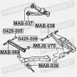 Utángyártott futómű állító excenteres csavar hátsó felső kereszt lengőkar belső Mitsubishi Pajero III V60, 70  1999-2006