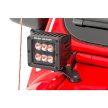 2" szögletes CREE LED munkalámpa pár króm széria hideg borostyán fénnyel DRL Rough Country - Jeep Wrangler JL