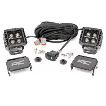   Rough Country Black Series LED fényhíd 2", borostyán DRL - New Ford Bronco 2 Door 21->;New Bronco 4 Door 21->