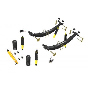   Terrain Tamer felfüggesztés készlet emelés +40mm +150kg terhelésig elöl +600kg terhelésig hátul benzineshez Toyota Landcruiser 78|79 1999-> szintszabályzás nélküli modellek