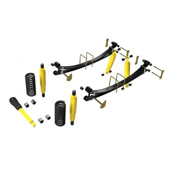   Terrain Tamer felfüggesztés készlet emelés +40mm +100kg terhelésig elöl +200kg terhelésig hátul benzineshez Toyota Landcruiser 78|79 1999-> szintszabályzás nélküli modellek