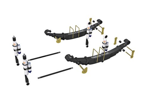 Terrain Tamer felfüggesztés készlet PRO lengéscsillapítókkal emelés +40mm erősített +200kg terhelésig 1282mm hosszú torziós rugóval Mitsubishi Pajero rövid NH|NJ|NK|NL 1991-2000 szintszabályzás nélküli modellek