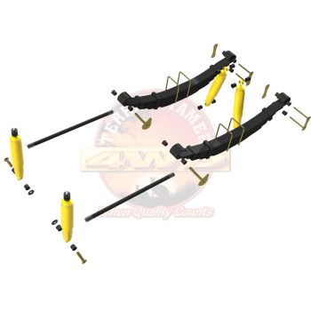   Terrain Tamer felfüggesztés készlet emelés +40mm erősített +400kg terhelésig 924mm hosszú torziós rugóval Mazda BT50 B2500 2006-2011 Ford Ranger PJ|PK 2006-2011 csak WLT 2.5L motorral szerelthez szintszabályzás nélküli modellek