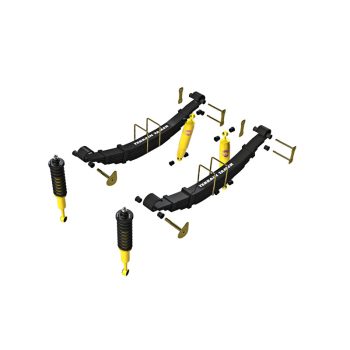   Terrain Tamer felfüggesztés készlet szerelt rugóstaggal emelés +40mm +100kg terhelésig elöl +500kg terhelésig hátul Toyota Hilux GGN125 GUN125|126 KUN125|126 2015-2020 szintszabályzás nélküli modellek