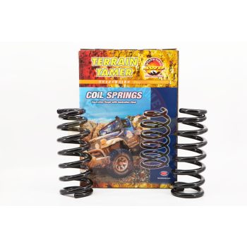   Terrain Tamer Coils spirálrugó első +25mm +100Kg 4 hengeres +50Kg V6-os motorral szerelt Volkswagen Amarok 2011->