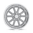 Alumínium felni 17x8 ET1 5x127 U111 Rambler Matte GUN Metal Machined US Mags