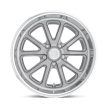 Alumínium felni 20x9.5 ET1 5x127 U111 Rambler Matte GUN Metal Machined US Mags