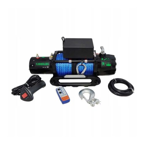 W12000SR 12000lbs 12V elektromos csörlő szintetikus kötéllel