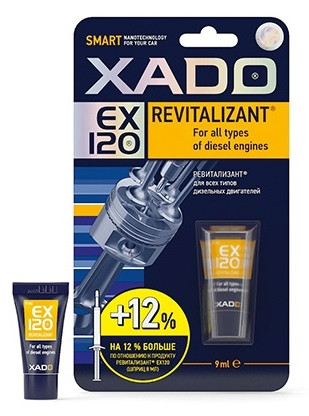 XADO EX120 gél diesel motorokhoz - 9ml