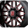 Alumínium felni 20x9 ET18 6x139,7 XD820 Grenade Satin Black Milled/Red Clear Coat XD Series