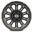 Alumínium felni 20x9 ET-12 6x139,7 XD829 Hoss II Satin Black/Machined Dark Tint XD Series