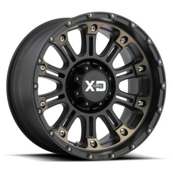   Alumínium felni 18x9 ET18 6x139,7 XD829 Hoss II Satin Black Mach W/ Dark Tint XD Series