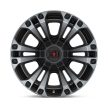 Alumínium felni 20x9 ET18 8x165.1 XD851 Monster 3 Satin Black W/ Gray Tint XD Series
